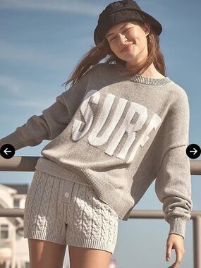 ELECTRIC & ROSE
Surf Long-Sleeve Sweater size medium